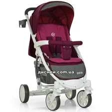 Коляска детская ME 1011L ZETA Burgundy Red, прогулочная, бордо